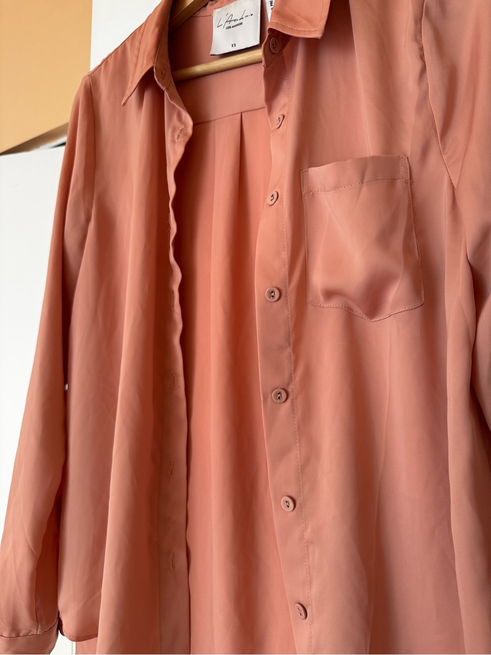 L'Academie Rust Button-Down Shirt - Picture 2 of 4